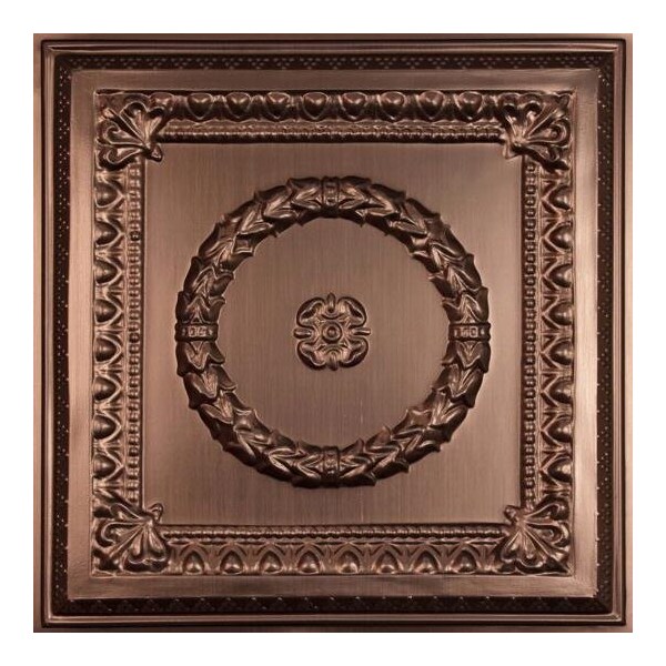 Ceilume Evangeline 2ft x 2ft Bronze Ceiling Tile V3-EVANG-22BBR - main